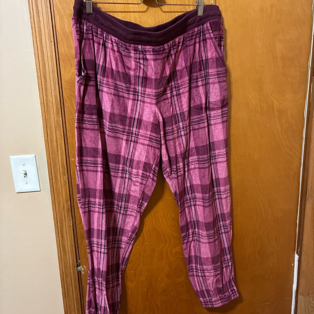 Secret Treasures Pink Plaid Pajama Pants